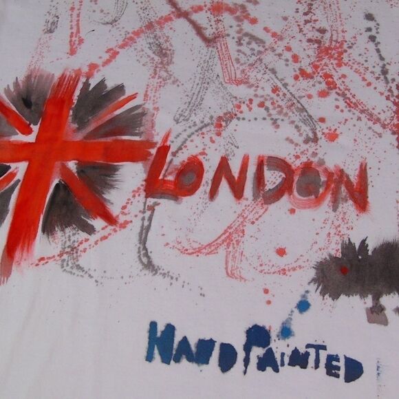 Street Art London Hand Painted T Shirt Psychedelic - Picture 1 of 5